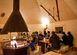 Fondue evening at the Lapplandhaus