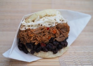 Food truck with Venezuelan arepas