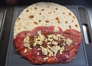 Italian piadina from the food truck