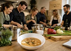 Saisonales 3-Gang-Menü im Team kochen