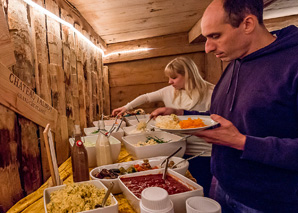 Amusez-vous dans la cabane à griller