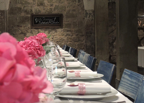 Dining in the vaulted cellar in the middle of Bern