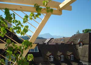 Tavolata above and below the roofs of Lucerne