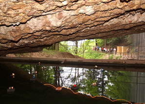 Fête dans une grotte sur la montagne du Rigi