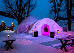 fondue in the iglu