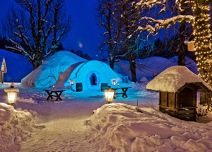 fondue in the iglu