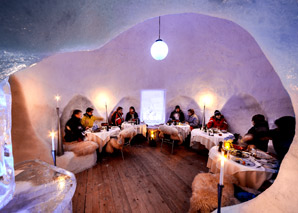 fondue in the iglu