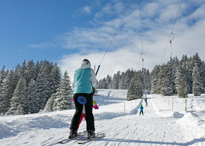 Käsefondue in der Blockhütte