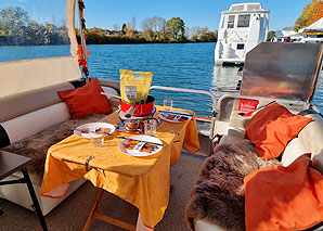 Fondue sur le bateau