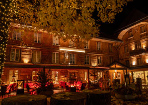 Une fondue sur la terrasse d'hiver