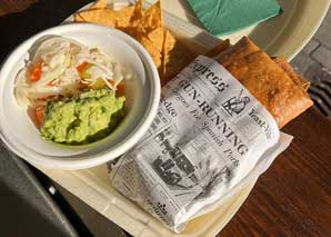 Food truck with Mexican Streetfood