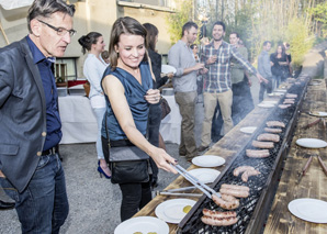 Barbecue amusant sur le plus long barbecue de Suisse