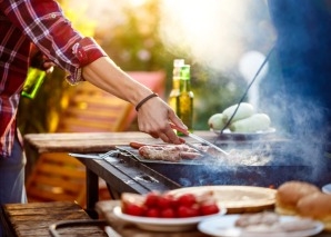 Grillparty am Stadt-Strand