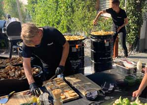 Barbecue au tonneau