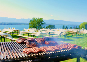 Asado Argentina - barbecue sur le grand gril ä charbon