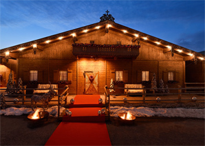 Fête en cabane pour de grands groupes