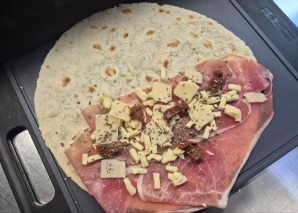 Italian piadina from the food truck