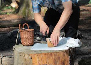 Milk jug fondue or raclette