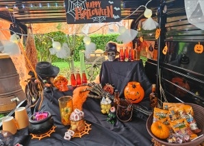 Mini-Foodtruck mit Angebot nach Wahl