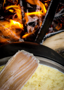 Fondue in the forest, eastern Switzerland