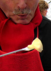 Fondue in the forest, eastern Switzerland