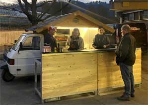 Camion de nourriture à raclette