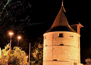 Social meal in the tower in Zug