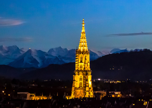 Summer cocktail over the roofs of Berne