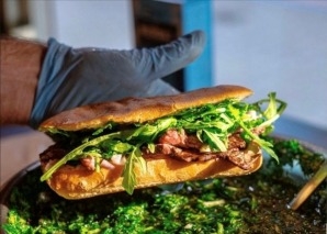 Steaksandwich aus dem Foodtruck