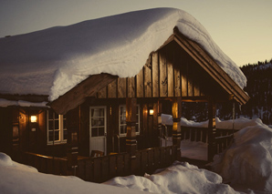 Forest hut fun - everything organized