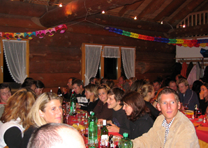 forest hut party for familyday