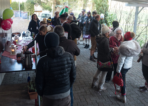 forest hut party for familyday