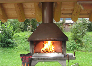 forest hut party for familyday