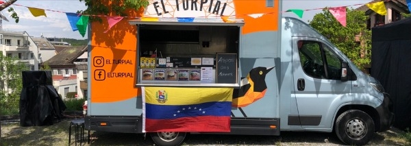 Food truck with Venezuelan arepas