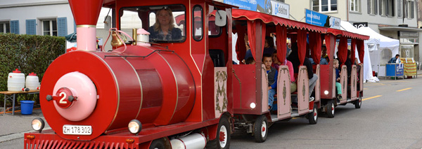 Ride on the Bimmelbahn to dinner with a view of Zurich