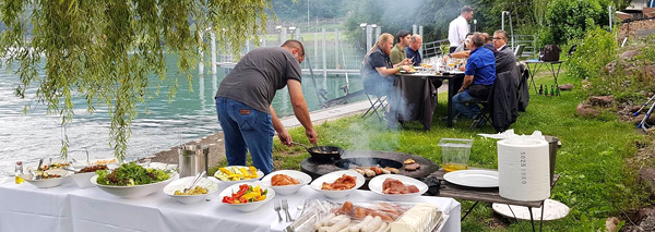 Soirée grillades au lac Walen