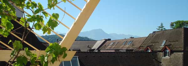 Tavolata above and below the roofs of Lucerne