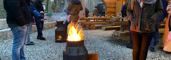 Outdoor-Fondue oder -Raclette