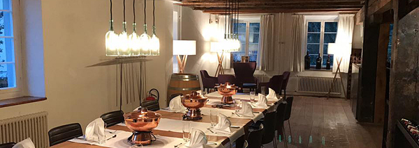 Winzerfondue in der Weinlounge