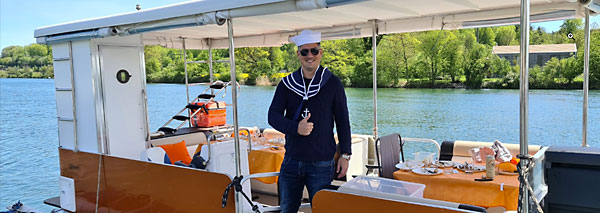 Fondue fun on the boat