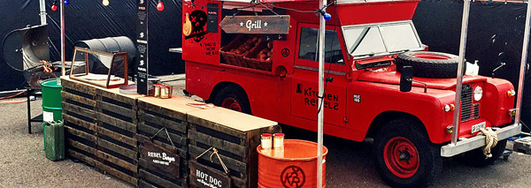 Food Truck Grill Streetfood from the Landrover