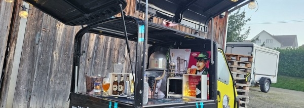 Mini-Foodtruck mit Angebot nach Wahl