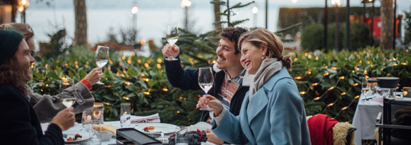 Dîner de Noël sur le lac de Zurich