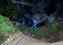 Abseiling in the Choleren gorge