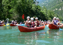 Canoeing in the Ticino