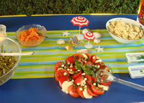 Karibisches BBQ mit Beachbar