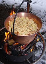 Fondue dans la forêt