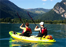 Kayaking on Lake Thun