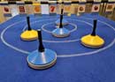 Mobiles Teppich-Curling mit Bingo